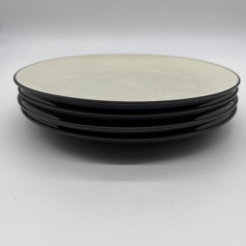 Noritake Set Of 4 Colorwave Graphite 10-3/4" Stoneware Dinner Plates 8034 Dishes